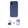 MARSİLYAN™- iPhone 16 Kılıf Zirve Modern Prime - Siyah Bilvis 5in1 3D Magic Cam Ekran Koruyucu + Bilvis Titan Kamera Lens - PE