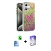 MARSİLYAN™- iPhone 16 Kılıf Zirve Modern Prime - Siyah Bilvis 5in1 3D Magic Cam Ekran Koruyucu + Lacivert Raze Metal Kamera Lens