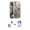 MARSİLYAN™- iPhone 16 Kılıf Zirve Modern Prime - Siyah Bilvis 5in1 3D Magic Cam Ekran Koruyucu + Lacivert Raze Metal Kamera Lens