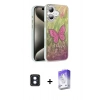 MARSİLYAN™- iPhone 16 Kılıf Zirve Modern Prime - Siyah Bilvis 5in1 3D Magic Cam Ekran Koruyucu + PVD Metal Kamera Lens - MI