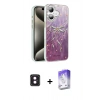 MARSİLYAN™- iPhone 16 Kılıf Zirve Modern Prime - Siyah Bilvis 5in1 3D Magic Cam Ekran Koruyucu + PVD Metal Kamera Lens - PE