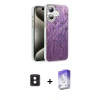 MARSİLYAN™- iPhone 16 Kılıf Zirve Modern Prime - Siyah Bilvis 5in1 3D Magic Cam Ekran Koruyucu + PVD Metal Kamera Lens - PE