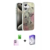MARSİLYAN™- iPhone 16 Kılıf Zirve Modern Prime - Siyah Bilvis 5in1 3D Magic Cam Ekran Koruyucu + Raze Metal Kamera Lens - PE