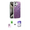 MARSİLYAN™- iPhone 16 Kılıf Zirve Modern Prime - Siyah Bilvis 5in1 3D Magic Cam Ekran Koruyucu + Raze Metal Kamera Lens - PE