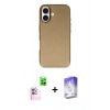 MARSİLYAN™- iPhone 16 Kılıf Zirve Modern Prime - Siyah Bilvis 5in1 3D Magic Cam Ekran Koruyucu + Raze Metal Kamera Lens - PE