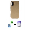 MARSİLYAN™- iPhone 16 Kılıf Zirve Modern Prime - Siyah Bilvis 5in1 3D Magic Cam Ekran Koruyucu + Raze Metal Kamera Lens - LT