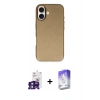 MARSİLYAN™- iPhone 16 Kılıf Zirve Modern Prime - Siyah Bilvis 5in1 3D Magic Cam Ekran Koruyucu + Bilvis Titan Kamera Lens - YL