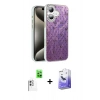 MARSİLYAN™- iPhone 16 Kılıf Zirve Modern Prime - Siyah Bilvis 5in1 5D Magic Hayalet Cam Ekran Koruyucu + Raze Metal Kamera Lens - BZ
