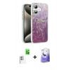 MARSİLYAN™- iPhone 16 Kılıf Zirve Modern Prime - Siyah Bilvis 5in1 5D Magic Hayalet Cam Ekran Koruyucu + Raze Metal Kamera Lens - BZ
