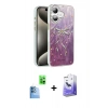 MARSİLYAN™- iPhone 16 Kılıf Zirve Modern Prime - Siyah Bilvis 5in1 5D Magic Hayalet Cam Ekran Koruyucu + Raze Metal Kamera Lens - LT