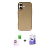 MARSİLYAN™- iPhone 16 Kılıf Zirve Modern Prime - Siyah Bilvis 5in1 5D Magic Hayalet Cam Ekran Koruyucu + Raze Metal Kamera Lens - PE
