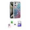 MARSİLYAN™- iPhone 16 Kılıf Zirve Modern Prime - Siyah Bilvis 5in1 5D Magic Hayalet Cam Ekran Koruyucu + Pembe Raze Metal Kamera Lens