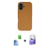 MARSİLYAN™- iPhone 16 Kılıf Zirve Modern Prime - Siyah Bilvis 5in1 5D Magic Hayalet Cam Ekran Koruyucu + Raze Metal Kamera Lens - LT