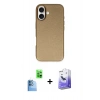 MARSİLYAN™- iPhone 16 Kılıf Zirve Modern Prime - Siyah Bilvis 5in1 5D Magic Hayalet Cam Ekran Koruyucu + Raze Metal Kamera Lens - LT
