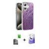 MARSİLYAN™- iPhone 16 Kılıf Zirve Modern Prime - Siyah Bilvis 5in1 5D Magic Hayalet Cam Ekran Koruyucu + Raze Metal Kamera Lens - SH