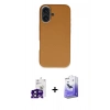 MARSİLYAN™- iPhone 16 Kılıf Zirve Modern Prime - Siyah Bilvis 5in1 5D Magic Hayalet Cam Ekran Koruyucu + Bilvis Titan Kamera Lens - SH