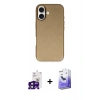 MARSİLYAN™- iPhone 16 Kılıf Zirve Modern Prime - Siyah Bilvis 5in1 5D Magic Hayalet Cam Ekran Koruyucu + Bilvis Titan Kamera Lens - SH