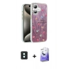 MARSİLYAN™- iPhone 16 Kılıf Zirve Modern Prime - Siyah Bilvis 5in1 5D Magic Hayalet Cam Ekran Koruyucu + PVD Metal Kamera Lens - YL