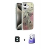 MARSİLYAN™- iPhone 16 Kılıf Zirve Modern Prime - Siyah Bilvis 5in1 5D Magic Hayalet Cam Ekran Koruyucu + PVD Metal Kamera Lens - YL