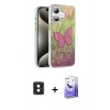 MARSİLYAN™- iPhone 16 Kılıf Zirve Modern Prime - Siyah Bilvis 5in1 5D Magic Hayalet Cam Ekran Koruyucu + PVD Metal Kamera Lens - YL