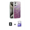 MARSİLYAN™- iPhone 16 Kılıf Zirve Modern Prime - Siyah Bilvis 5in1 5D Magic Hayalet Cam Ekran Koruyucu + PVD Metal Kamera Lens - YL
