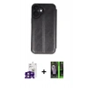 MARSİLYAN™- iPhone 16 Kılıf Zirve Yansıma Serisi - Şeffaf 360 Full Body Arka Koruyucu + Bilvis Titan Kamera Lens - PE