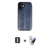 MARSİLYAN™- iPhone 16 Kılıf Zirve Yansıma Serisi - Şeffaf Pasifik Cam Ekran Koruyucu + PVD Metal Kamera Lens - MI