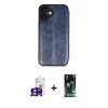 MARSİLYAN™- iPhone 16 Kılıf Zirve Yansıma Serisi - Siyah 360 Mat Full Body Arka Koruyucu + Bilvis Titan Kamera Lens - GS