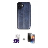 MARSİLYAN™- iPhone 16 Kılıf Zirve Yansıma Serisi - Siyah 3D Antistatik Mat Seramik Nano Ekran Koruyucu + Bilvis Titan Kamera Lens - SH