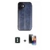 MARSİLYAN™- iPhone 16 Kılıf Zirve Yansıma Serisi - Siyah 3D Antistatik Mat Seramik Nano Ekran Koruyucu + PVD Metal Kamera Lens - YL