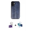MARSİLYAN™- iPhone 16 Kılıf Zirve Yansıma Serisi - Siyah 3D Antistatik Seramik Nano Ekran Koruyucu + Bilvis Titan Kamera Lens - PE