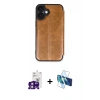 MARSİLYAN™- iPhone 16 Kılıf Zirve Yansıma Serisi - Siyah 3D Antistatik Seramik Nano Ekran Koruyucu + Bilvis Titan Kamera Lens - PE