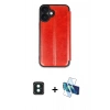 MARSİLYAN™- iPhone 16 Kılıf Zirve Yansıma Serisi - Siyah 3D Antistatik Seramik Nano Ekran Koruyucu + PVD Metal Kamera Lens - YL
