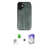 MARSİLYAN™- iPhone 16 Kılıf Zirve Yansıma Serisi - Siyah Bilvis 5in1 3D Magic Cam Ekran Koruyucu + Raze Metal Kamera Lens - BZ