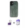 MARSİLYAN™- iPhone 16 Kılıf Zirve Yansıma Serisi - Siyah Bilvis 5in1 3D Magic Cam Ekran Koruyucu + Bilvis Titan Kamera Lens - PE