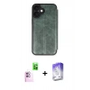 MARSİLYAN™- iPhone 16 Kılıf Zirve Yansıma Serisi - Siyah Bilvis 5in1 3D Magic Cam Ekran Koruyucu + Pembe Raze Metal Kamera Lens