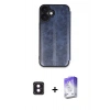 MARSİLYAN™- iPhone 16 Kılıf Zirve Yansıma Serisi - Siyah Bilvis 5in1 3D Magic Cam Ekran Koruyucu + PVD Metal Kamera Lens - PE