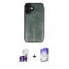 MARSİLYAN™- iPhone 16 Kılıf Zirve Yansıma Serisi - Siyah Bilvis 5in1 3D Magic Cam Ekran Koruyucu + Siyah Bilvis Titan Kamera Lens