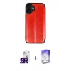 MARSİLYAN™- iPhone 16 Kılıf Zirve Yansıma Serisi - Siyah Bilvis 5in1 3D Magic Cam Ekran Koruyucu + Siyah Bilvis Titan Kamera Lens