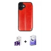 MARSİLYAN™- iPhone 16 Kılıf Zirve Yansıma Serisi - Siyah Bilvis 5in1 5D Magic Hayalet Cam Ekran Koruyucu + Bilvis Titan Kamera Lens - PE