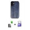 MARSİLYAN™- iPhone 16 Kılıf Zirve Yansıma Serisi - Siyah Bilvis 5in1 5D Magic Hayalet Cam Ekran Koruyucu + Raze Metal Kamera Lens - SH