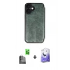 MARSİLYAN™- iPhone 16 Kılıf Zirve Yansıma Serisi - Siyah Bilvis 5in1 5D Magic Hayalet Cam Ekran Koruyucu + Raze Metal Kamera Lens - SH