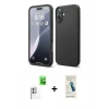 MARSİLYAN™- iPhone 16 Plus Kılıf Ahenk Serisi - Şeffaf Pasifik Cam Ekran Koruyucu + Raze Metal Kamera Lens - BZ