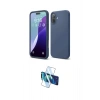 MARSİLYAN™- iPhone 16 Plus Kılıf Ahenk Serisi - Siyah 3D Antistatik Cam Ekran Koruyucu