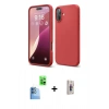 MARSİLYAN™- iPhone 16 Plus Kılıf Ahenk Serisi - Siyah Bilvis 3D Cam Ekran Koruyucu + Raze Metal Kamera Lens - LT