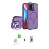 MARSİLYAN™- iPhone 16 Plus Kılıf Akış Form - Siyah Bilvis 3D Cam Ekran Koruyucu + Raze Metal Kamera Lens - BZ