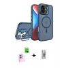 MARSİLYAN™- iPhone 16 Plus Kılıf Akış Form - Siyah Bilvis 3D Cam Ekran Koruyucu + Raze Metal Kamera Lens - PE