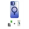 MARSİLYAN™- iPhone 16 Plus Kılıf Doruk Klasik Prime - Şeffaf Pasifik Cam Ekran Koruyucu + Raze Metal Kamera Lens - SH