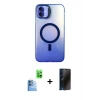 MARSİLYAN™- iPhone 16 Plus Kılıf Doruk Klasik Prime - Siyah 3D Antistatik Hayalet Cam Ekran Koruyucu + Raze Metal Kamera Lens - LT