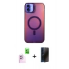 MARSİLYAN™- iPhone 16 Plus Kılıf Doruk Klasik Prime - Siyah 3D Antistatik Hayalet Cam Ekran Koruyucu + Raze Metal Kamera Lens - PE